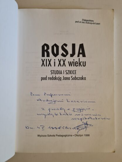 Autograf Jan Sobczak