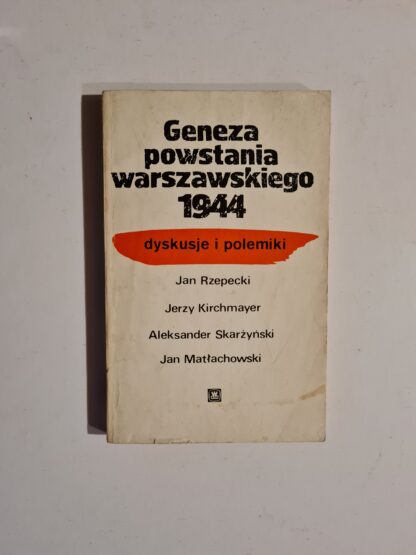 Książka Geneza Powstania Warszawskiego 1944