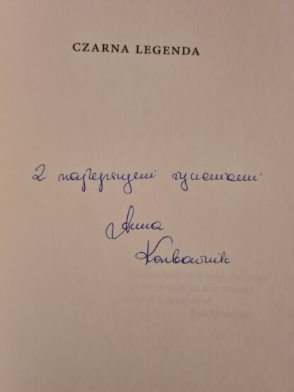 Książka Anna Karbownik Autograf