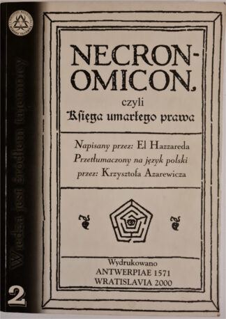 Książka Necronomicon, czyli Księga Umarłego Prawa